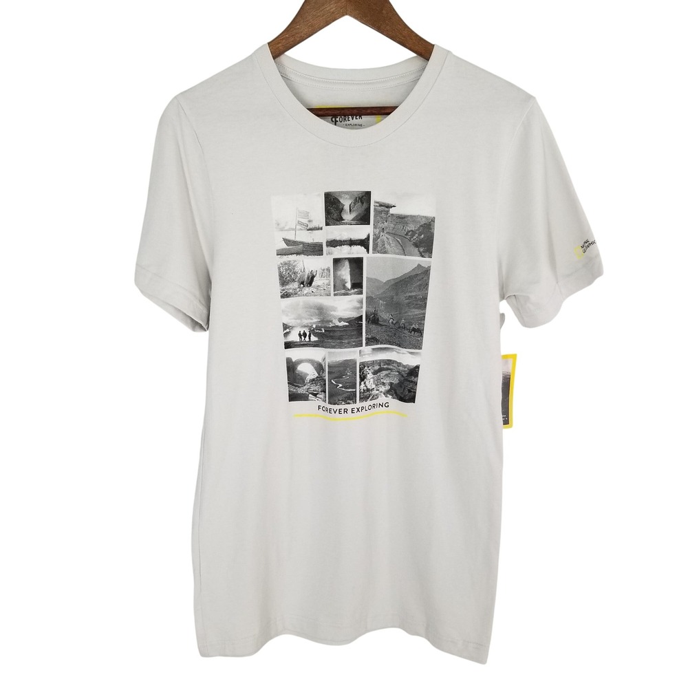 Parks Project National Geographic‎ Forever Exploring T-Shirt Mens Small Gray NEW